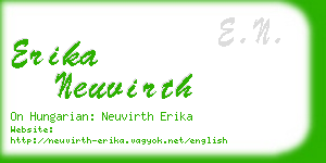 erika neuvirth business card